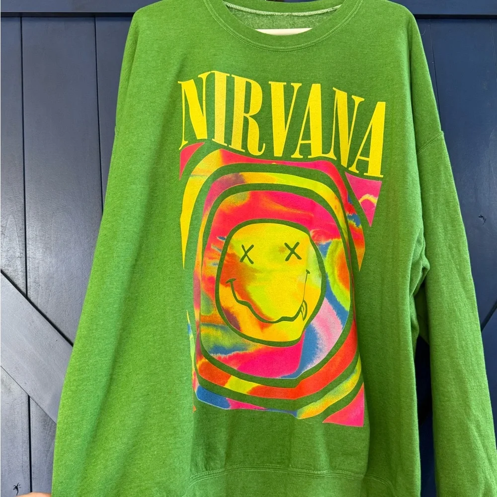 Urban Outfitters NIRVANA Oversized Graphic Sweatshirt, size S/M - Picture 2 of 5